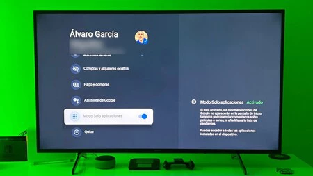 Modo solo aplicaciones ANdroid TV