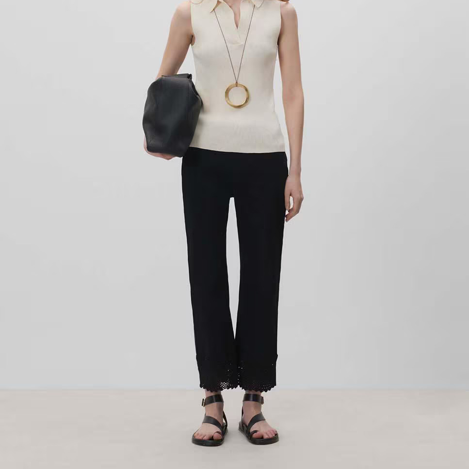 Simorra
Pantalones de mujer bajo decorativo