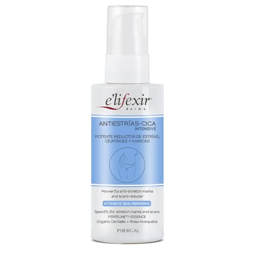 Elifexir | Aceite Antiestrías CICA Intensive | Reduce y Repara Estrías y Cicatrices | Piel más Suave y Elástica | Con Centella Asiática y 8 Aceites Naturales | Ideal para Embarazadas | 100 ml