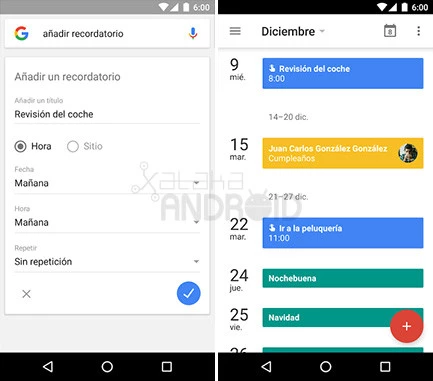 Calendario Recordatorios